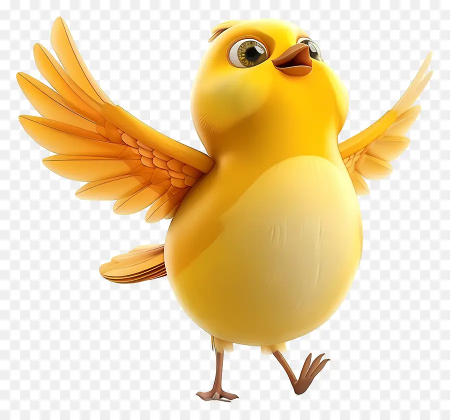 Pájaro Amarillo，Vuelo PNG