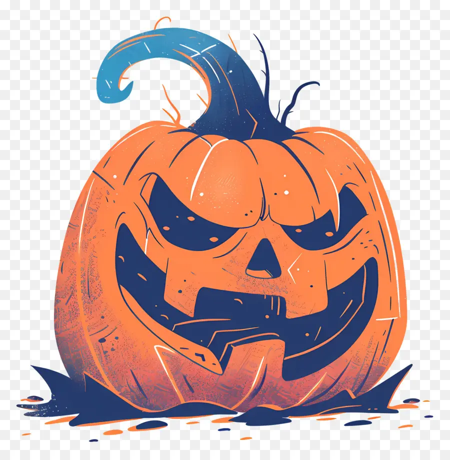 Calabaza Aterradora，Calabaza De Halloween PNG