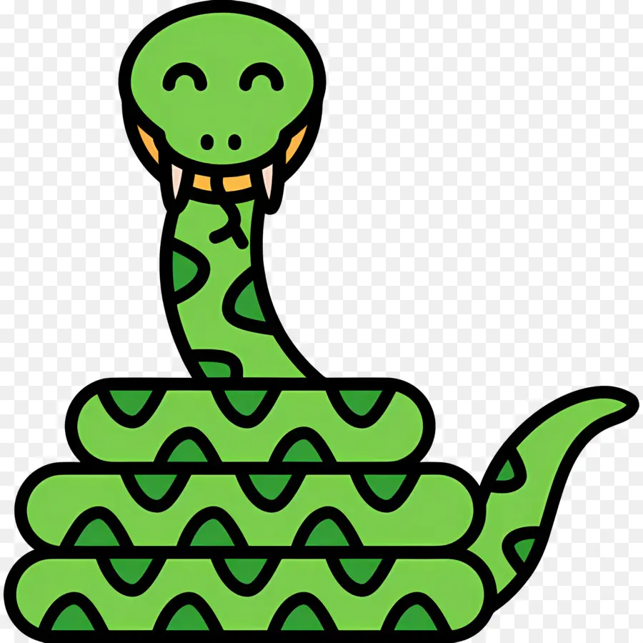 Serpiente，Serpiente Verde PNG