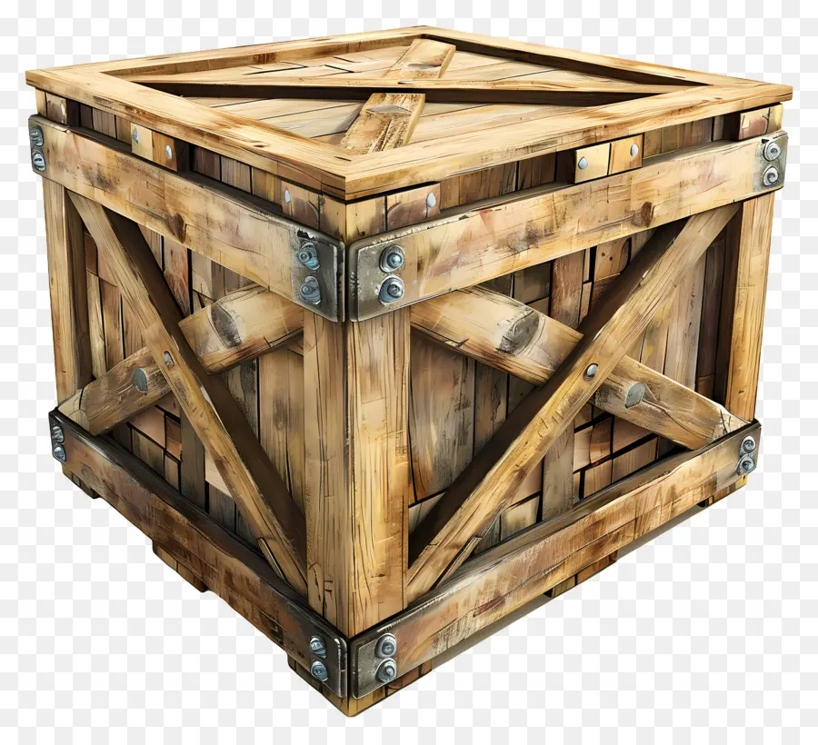 Caja De Madera De Carga，Caja De Madera PNG