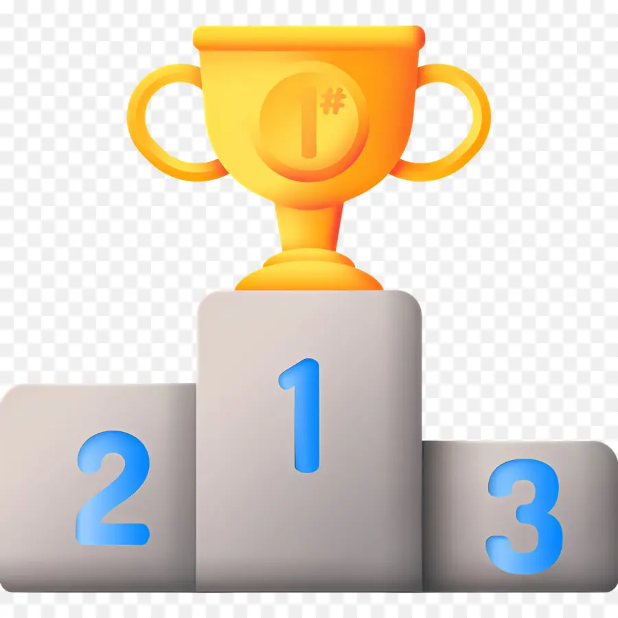 Podio De Trofeos，Trofeo Y Podio PNG