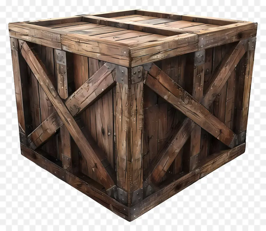 Caja De Madera De Carga，Caja De Madera PNG