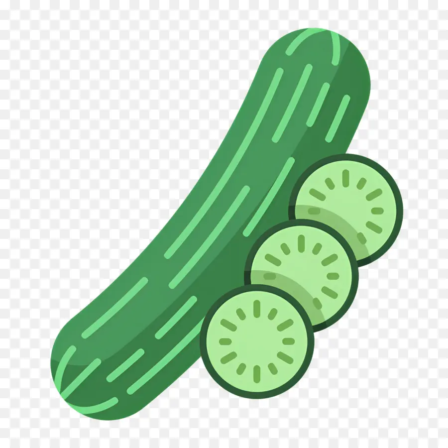 Pepino，Rebanadas PNG