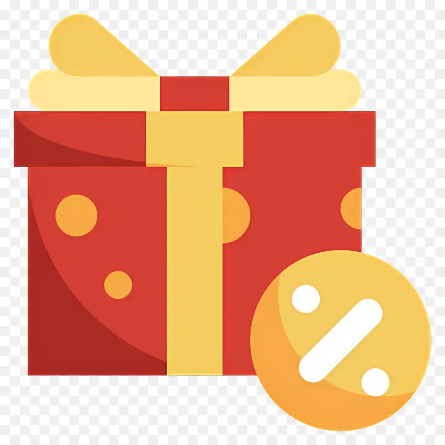 Caja De Descuento，Caja De Regalo Roja PNG