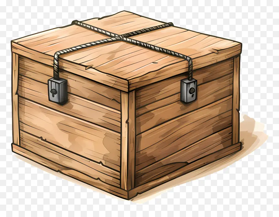 Caja De Madera De Carga，Caja De Madera PNG