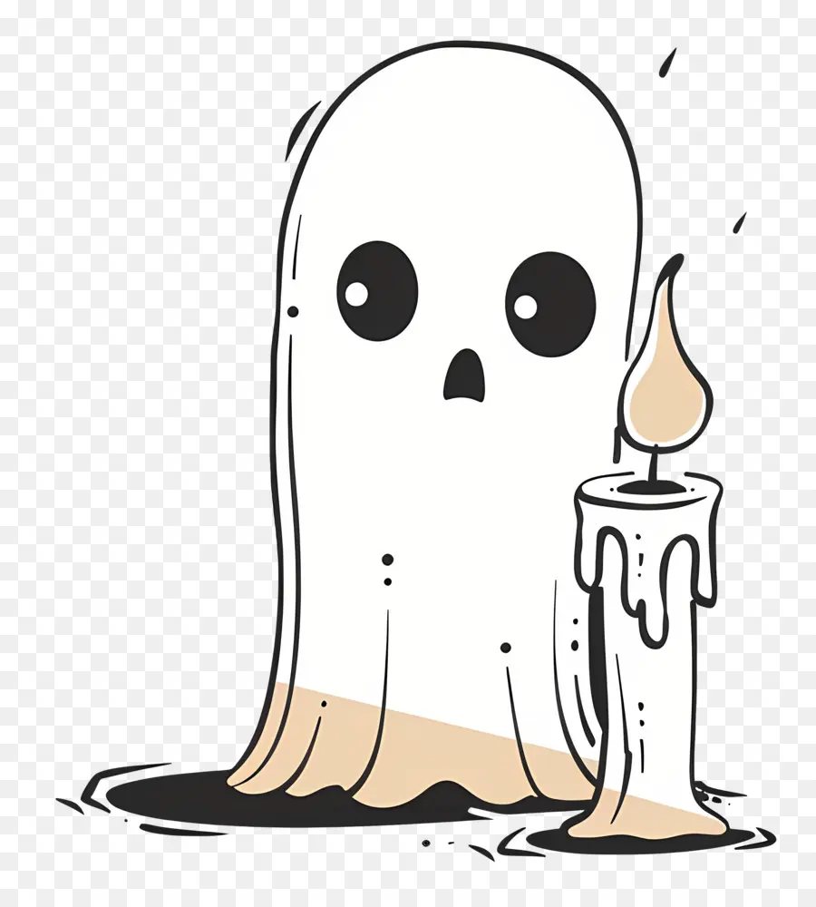 Vela Fantasma Triste，Lindo Fantasma PNG