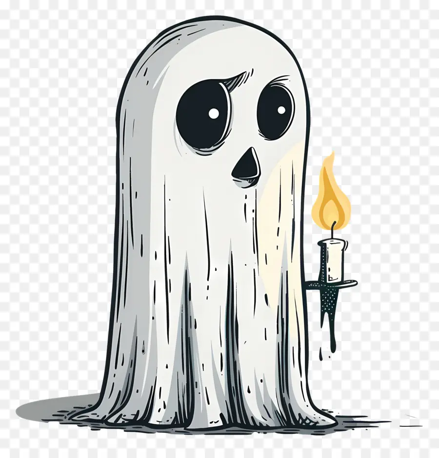 Vela Fantasma Triste，Fantasma Y Vela PNG