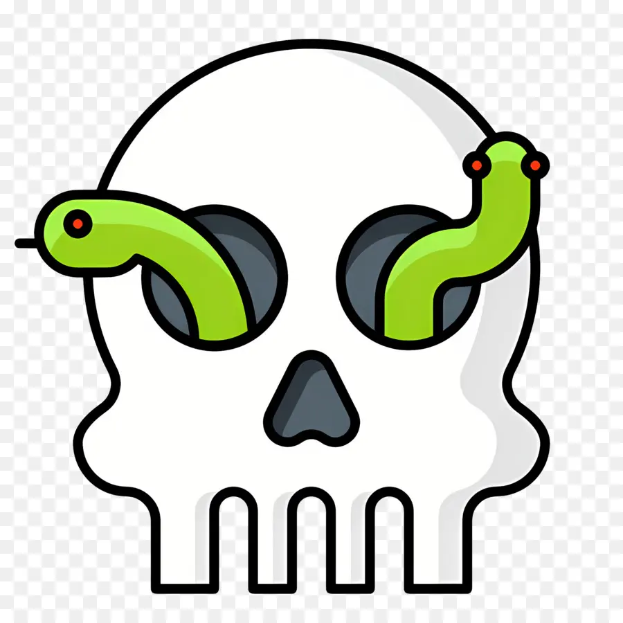 Cráneo De Serpiente，Calavera Con Serpientes PNG