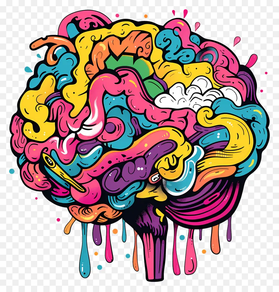 Cerebro Creativo，Cerebro Colorido PNG