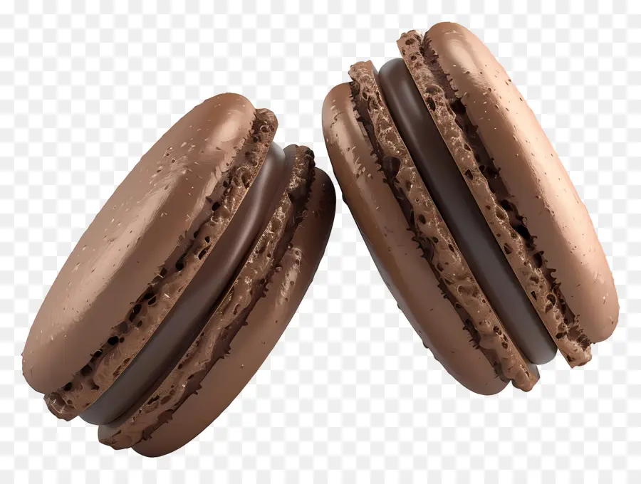 Macarrones De Chocolate，Postre PNG