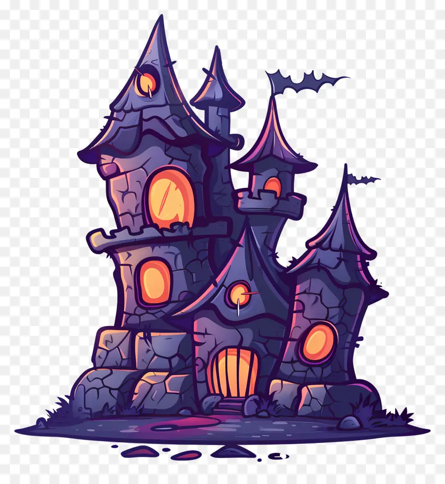 Castillo Espeluznante De Halloween，Casa Embrujada PNG