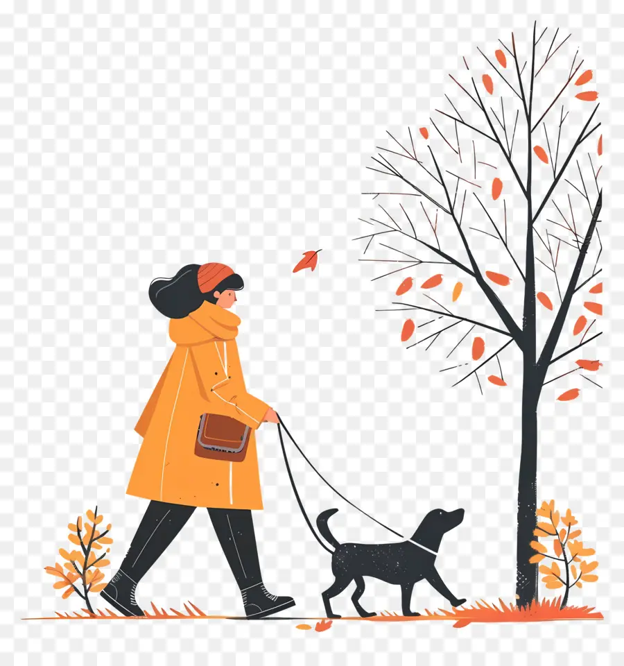 Mujer Paseando Perro，Mujer PNG