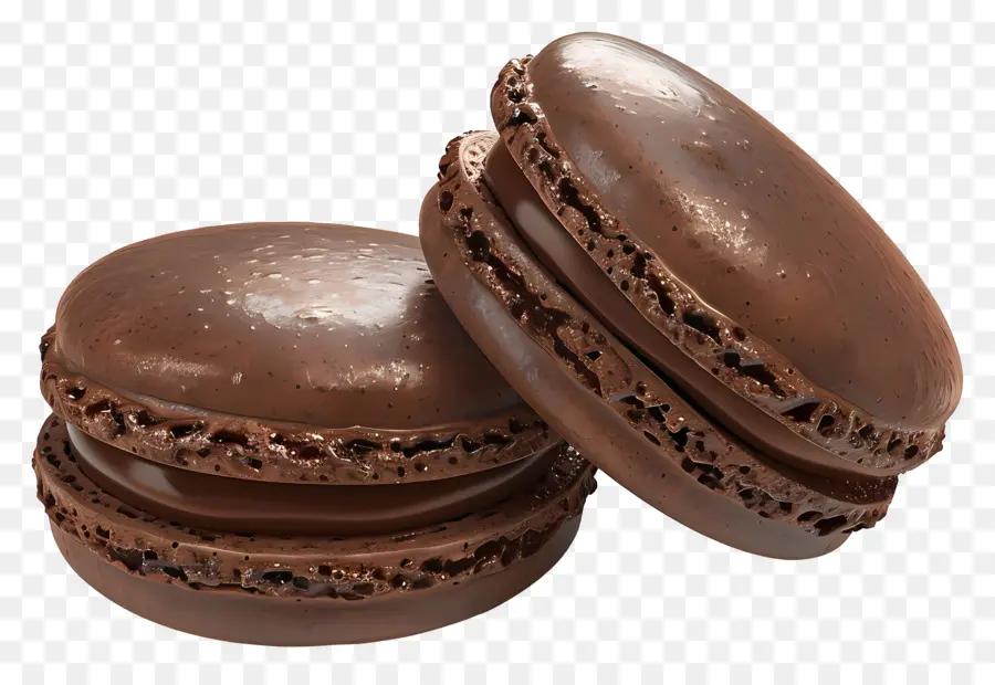 Macarrones De Chocolate，Postre PNG