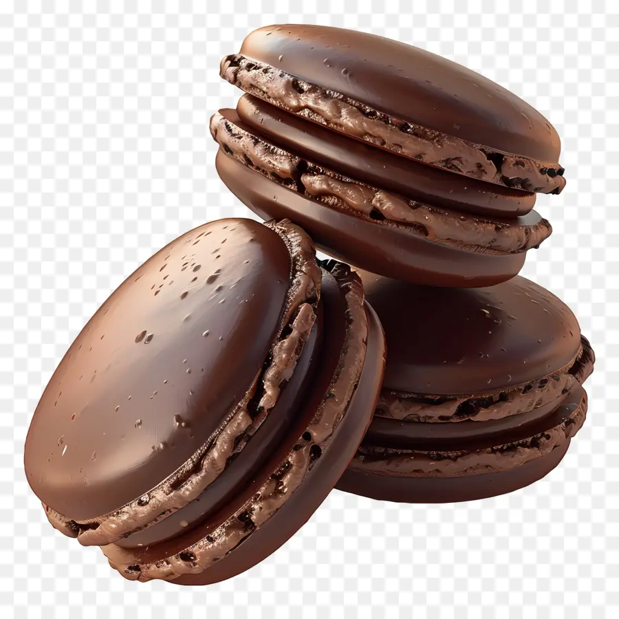 Macarrones De Chocolate，Galletas PNG