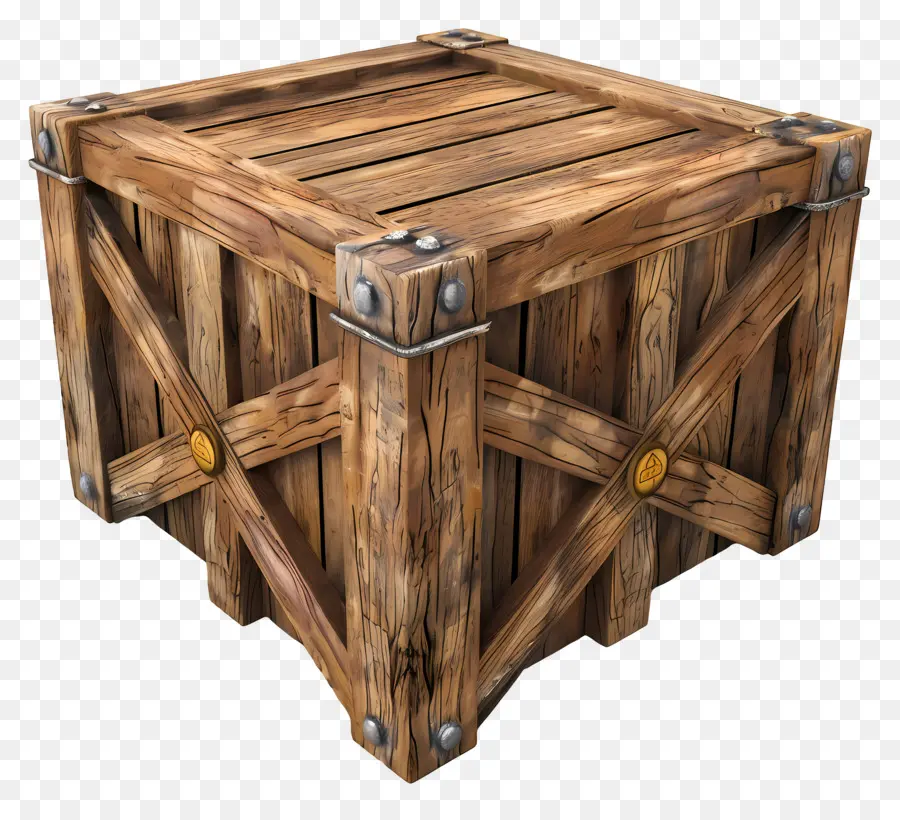 Caja De Madera De Carga，Caja De Madera PNG