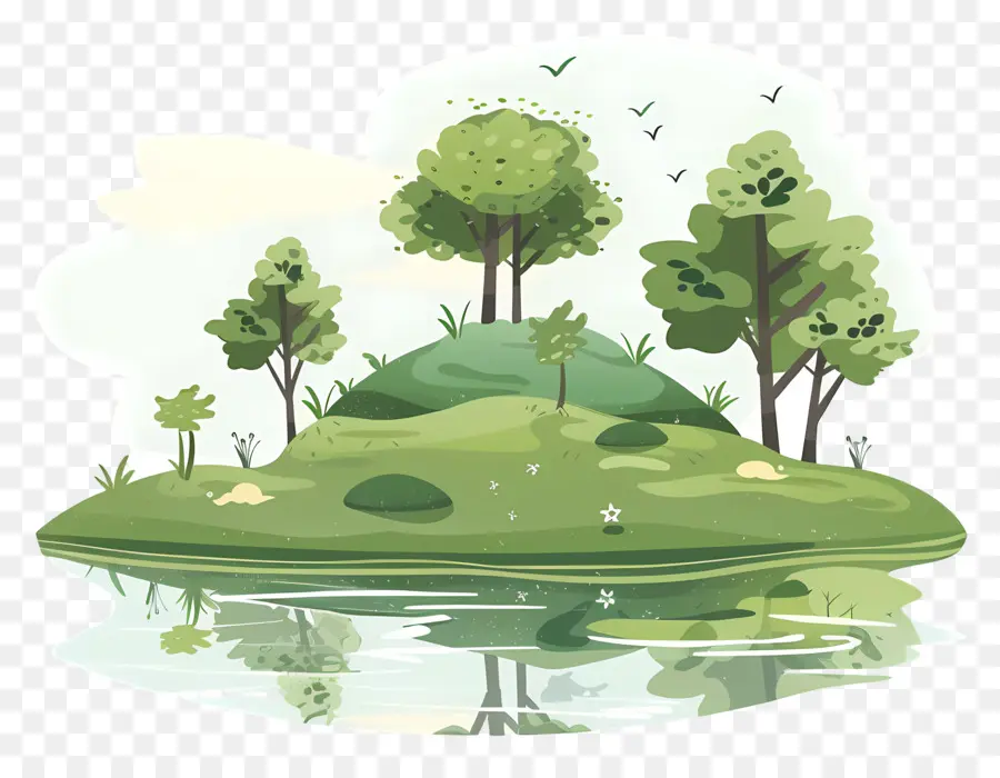 Parque De Verano，Bosque Colorido PNG