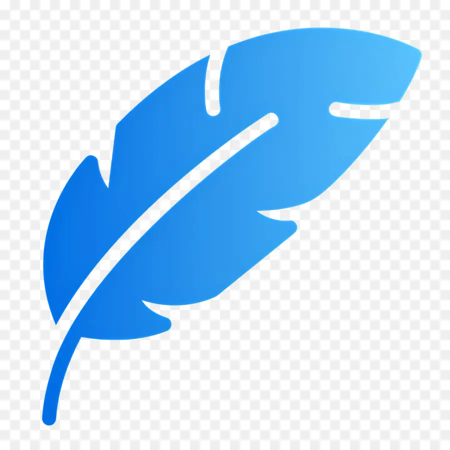 Pluma，Pluma Azul PNG