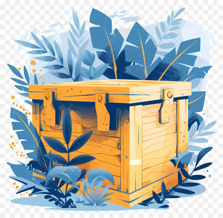 Caja De Madera De Carga，Caja De Madera PNG