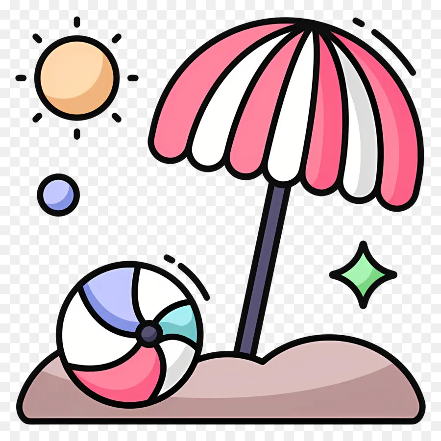 Parasol，Pelota De Playa PNG