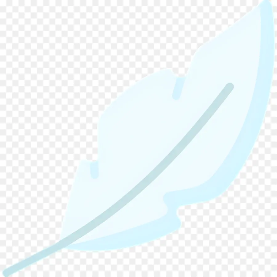 Pluma，Pluma Azul Claro PNG