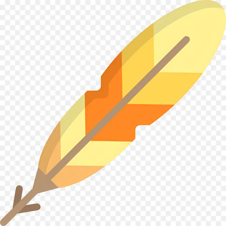 Pluma，Pluma Amarilla PNG