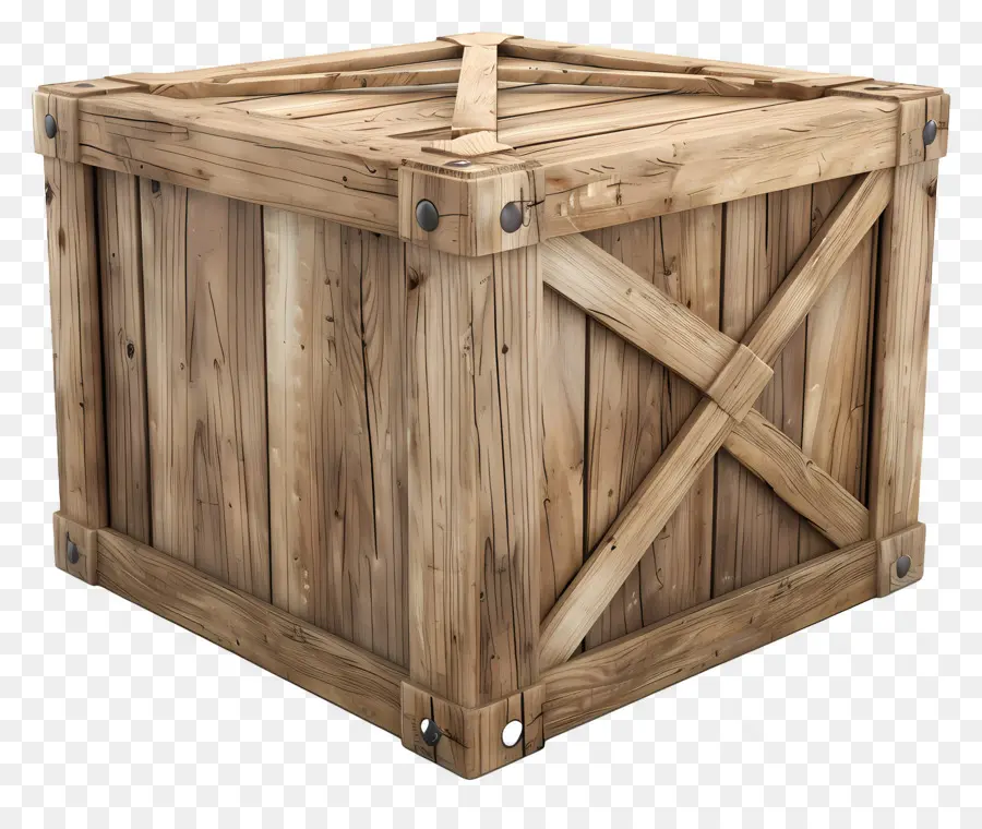 Caja De Madera De Carga，Caja De Madera PNG