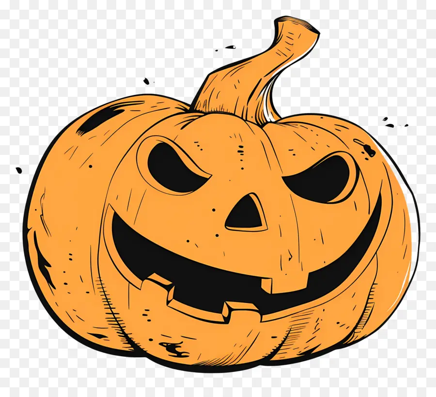 Calabaza Aterradora，Calabaza Negra PNG