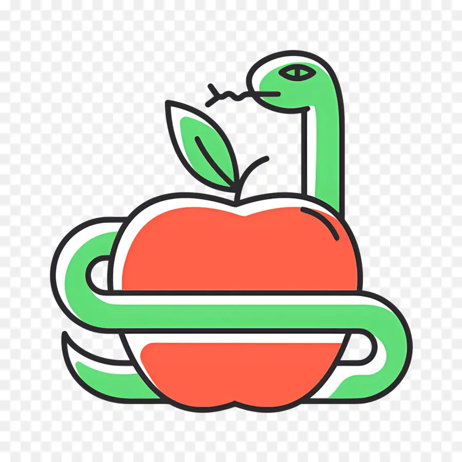 Serpiente，Manzana PNG