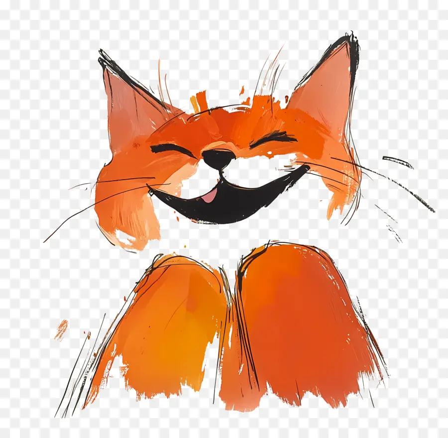 Feliz，Gato Sonriente PNG