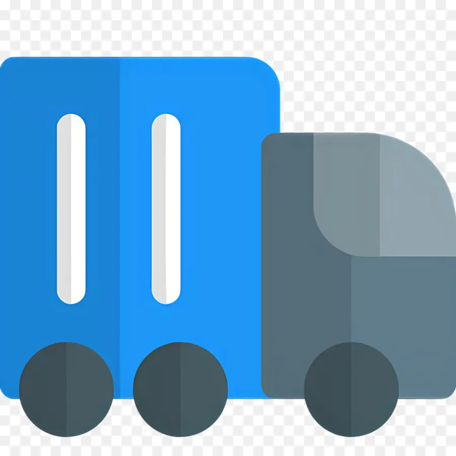 Camión De Reparto，Camion Azul PNG