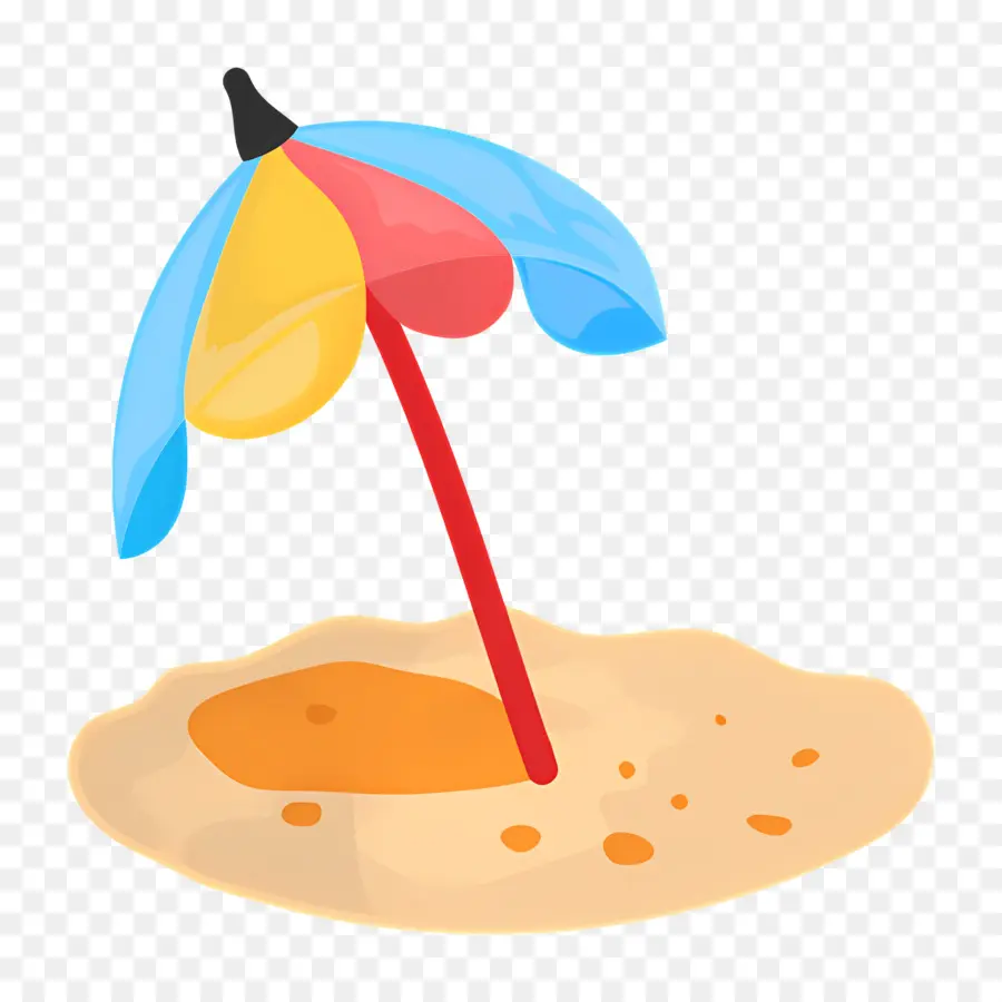 Parasol，Sombrilla De Playa Colorida PNG