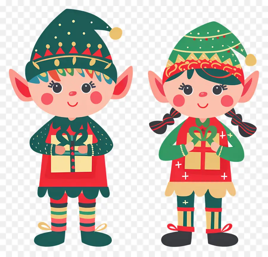 Duendes Navideños Escandinavos，Elfos Navideños PNG