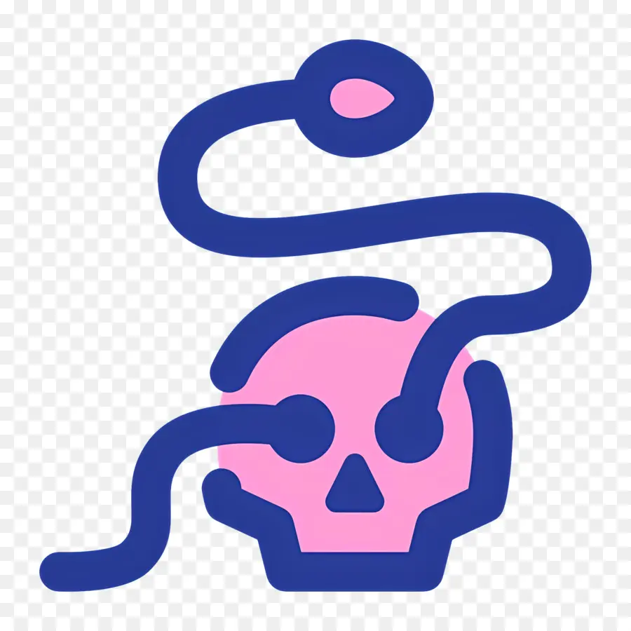 Cráneo De Serpiente，Calavera Con Humo PNG