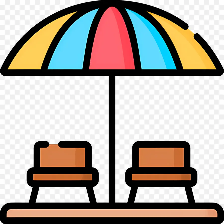 Parasol，Configuración De La Playa PNG