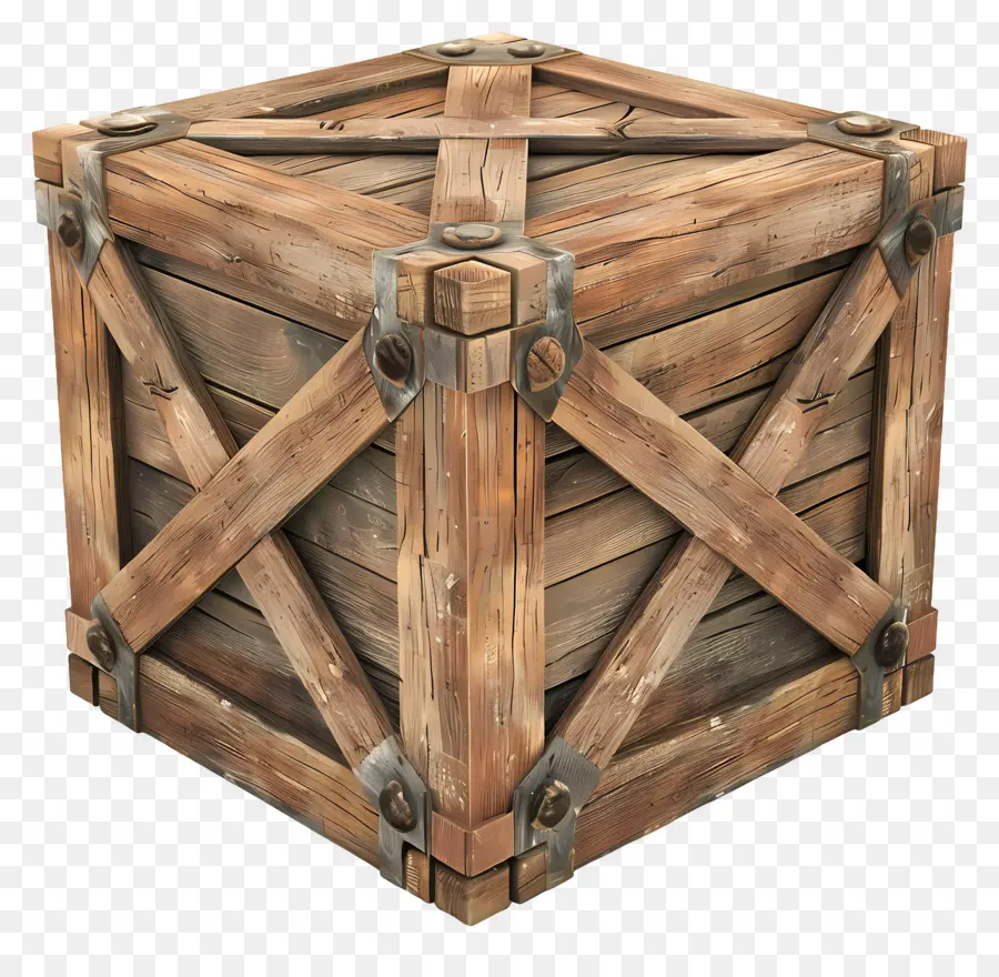 Caja De Madera De Carga，Caja De Madera PNG