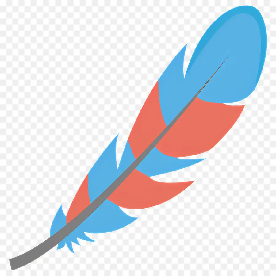 Pluma，Azul PNG