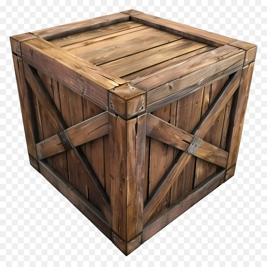 Caja De Madera De Carga，Caja De Madera PNG