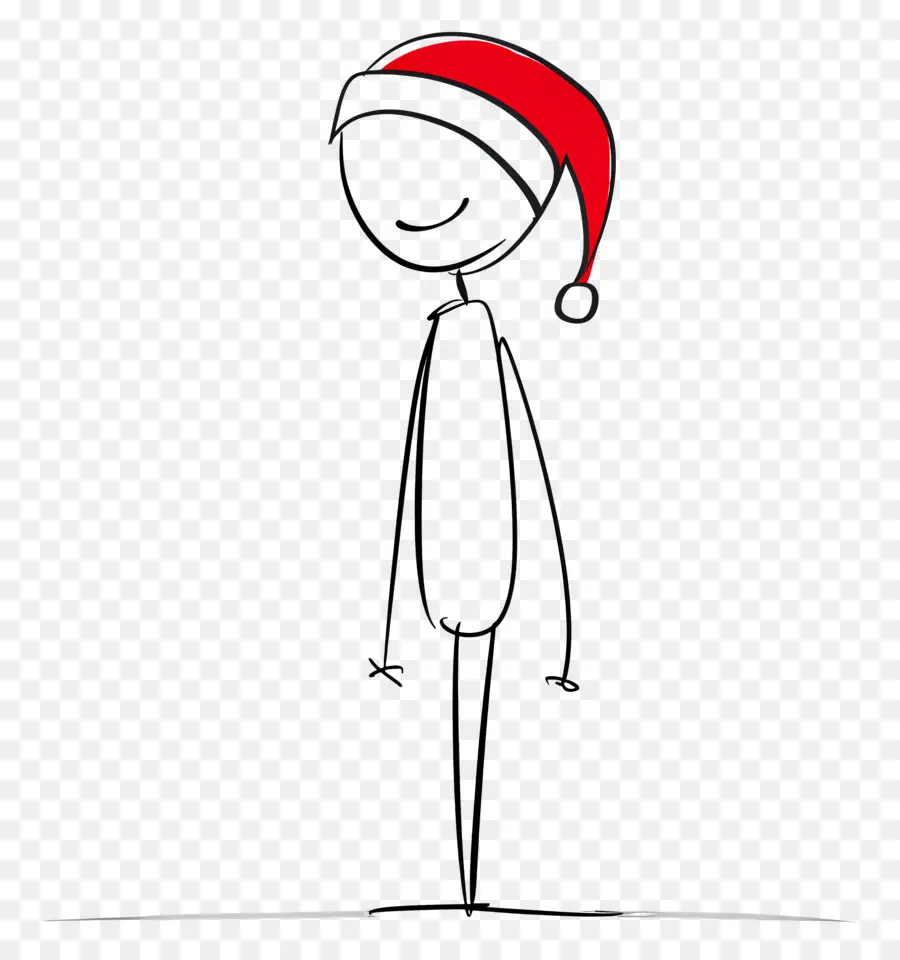 Figura De Palo De Navidad，Figura De Palo Con Gorro De Papá Noel PNG