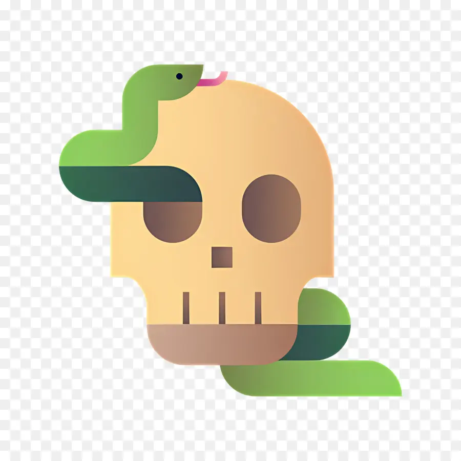 Cráneo De Serpiente，Calavera Con Serpiente PNG