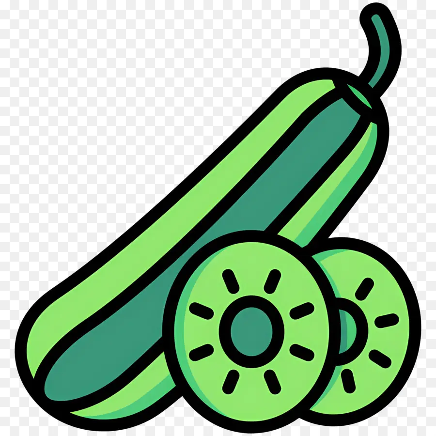 Pepino，Rebanadas PNG