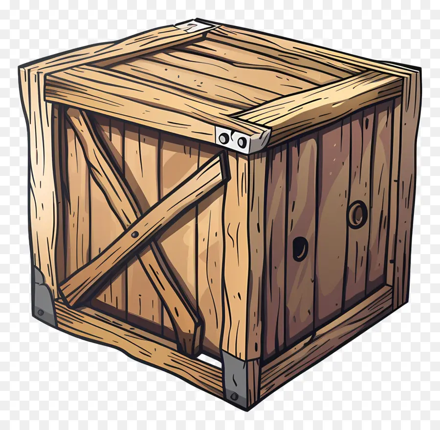 Caja De Madera De Carga，Caja De Madera PNG