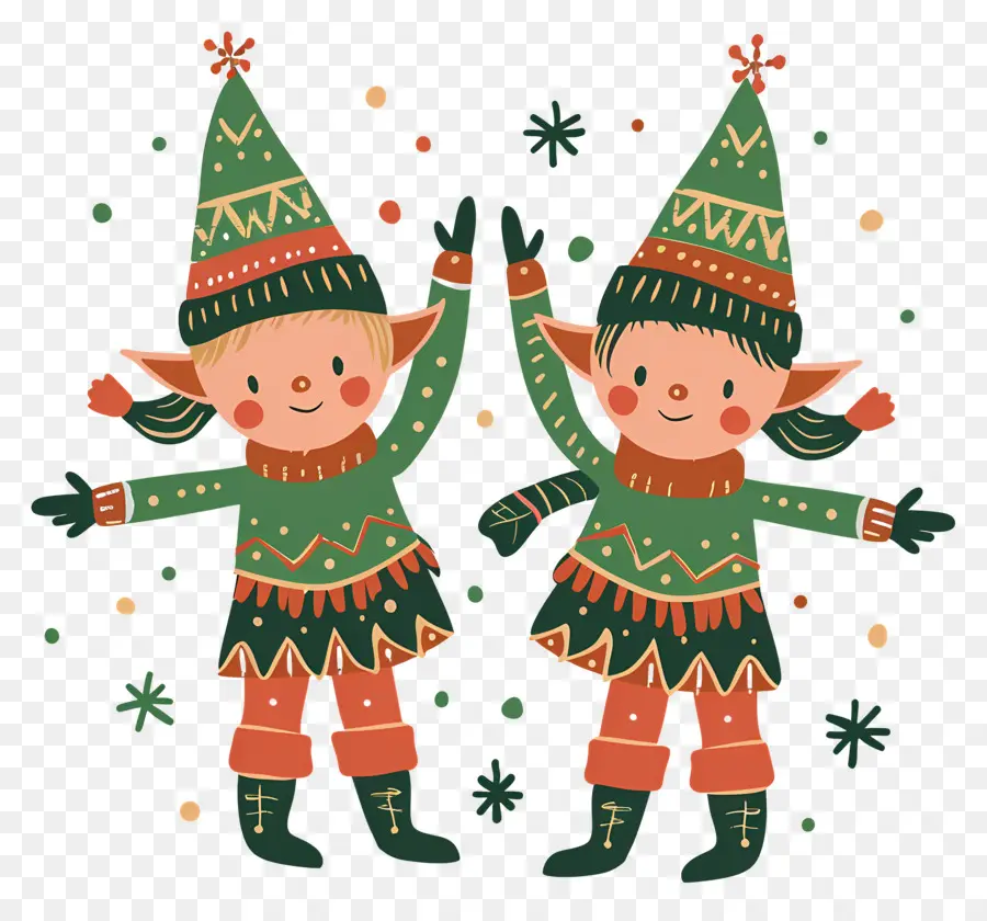 Duendes Navideños Escandinavos，Elfos Navideños PNG