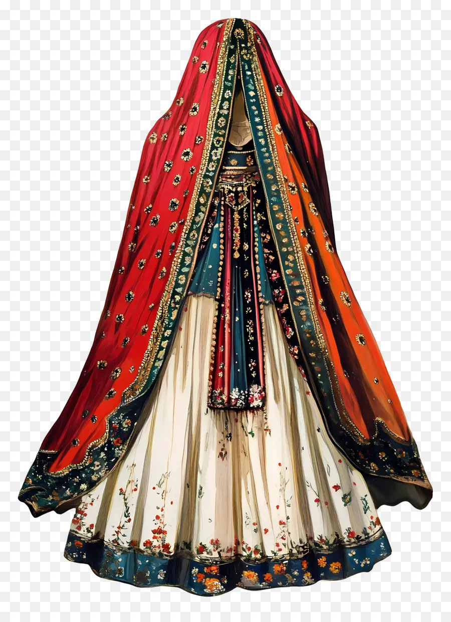 Vestido Rajputi，Vestido Tradicional PNG