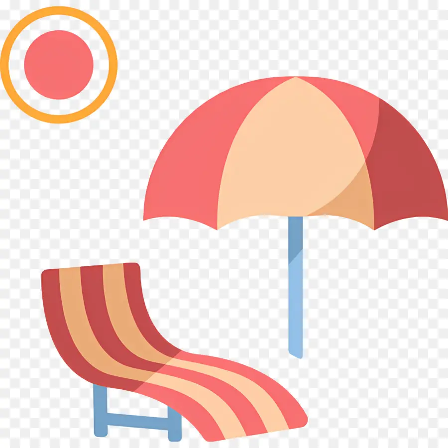 Parasol，Sombrilla De Playa Roja Y Blanca PNG