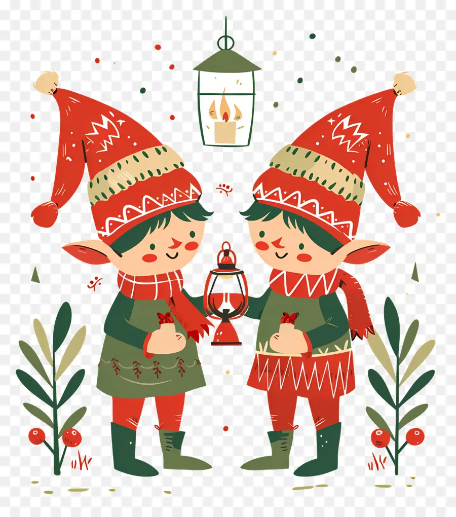 Duendes Navideños Escandinavos，Elfos Navideños PNG