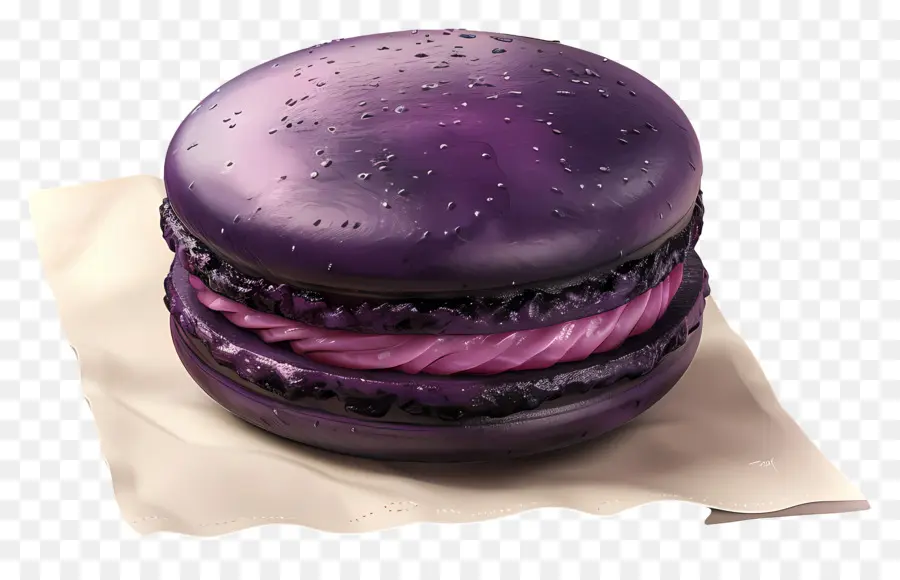 Macarrón De Grosella Negra，Macarrón Morado PNG