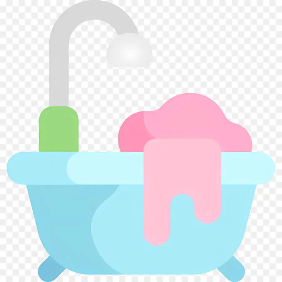 Bañera，Fregadero Con Ropa PNG