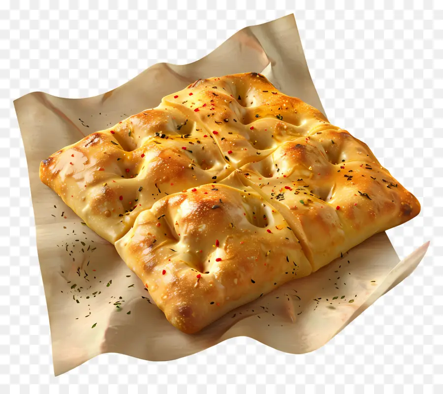 Pan Focaccia，Horneado PNG