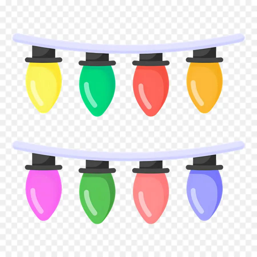 Luces De Cadena，Luces De Navidad PNG