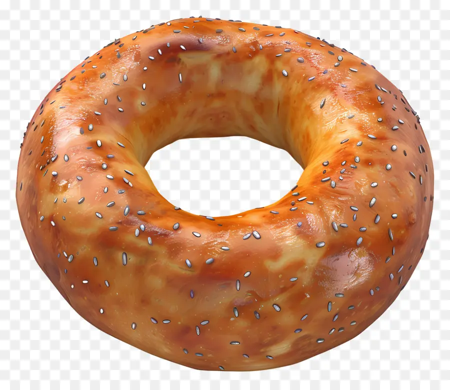 Pan De Bagel，Bagel De Sésamo PNG